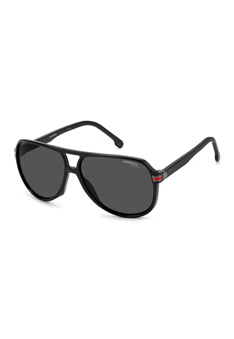 Carrera Унисекс слънчеви очила Aviator - Черен/Tъмносив