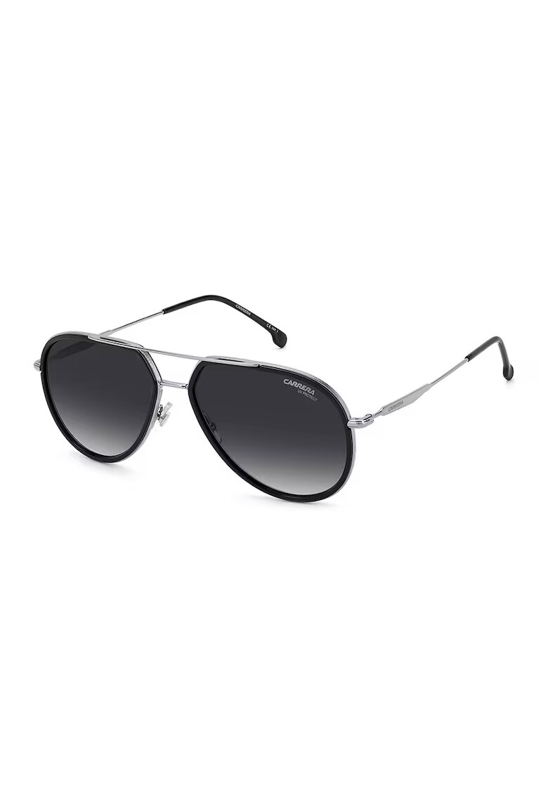 Carrera Унисекс слънчеви очила Aviator с градиента - Черен/Сребрист