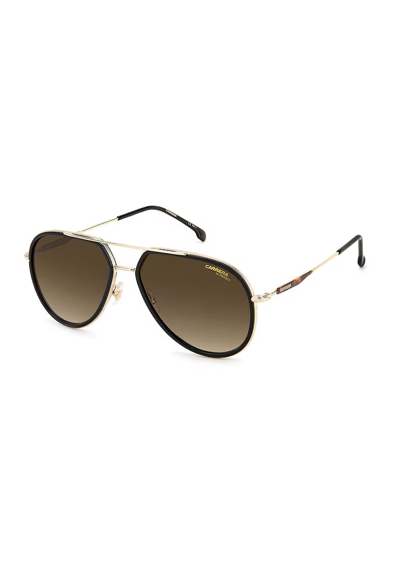 Carrera Унисекс слънчеви очила Aviator с градиента - Златист - Кафяв -