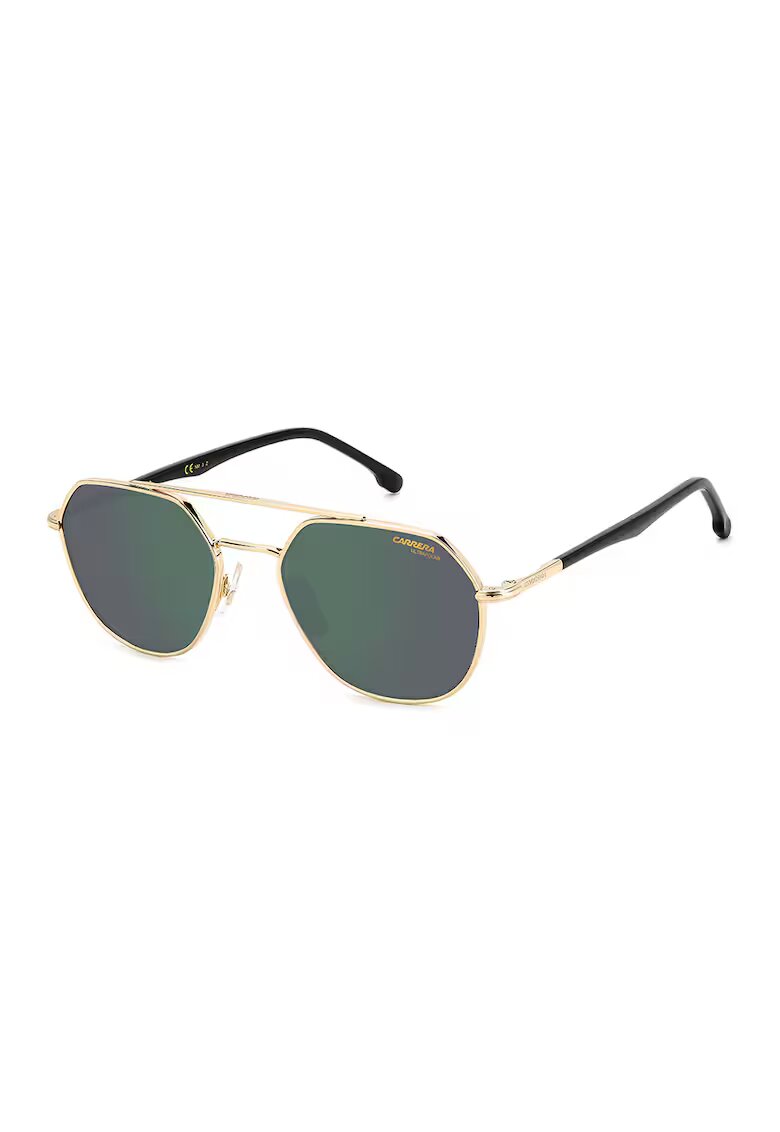 Carrera Унисекс слънчеви очила Aviator - Златист/Черен