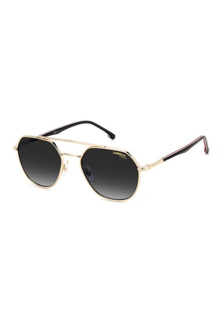 Carrera Унисекс слънчеви очила Aviator - Златист/Наситено черно