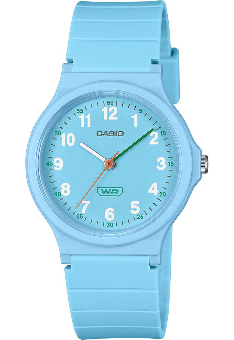 Casio Часовник Кварцов - Водоустойчив - Син - Каучукова каишка