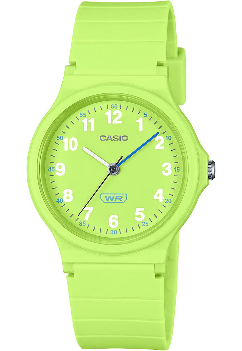Casio Часовник Кварцов - Зелен - Гумена каишка - 3 ATM