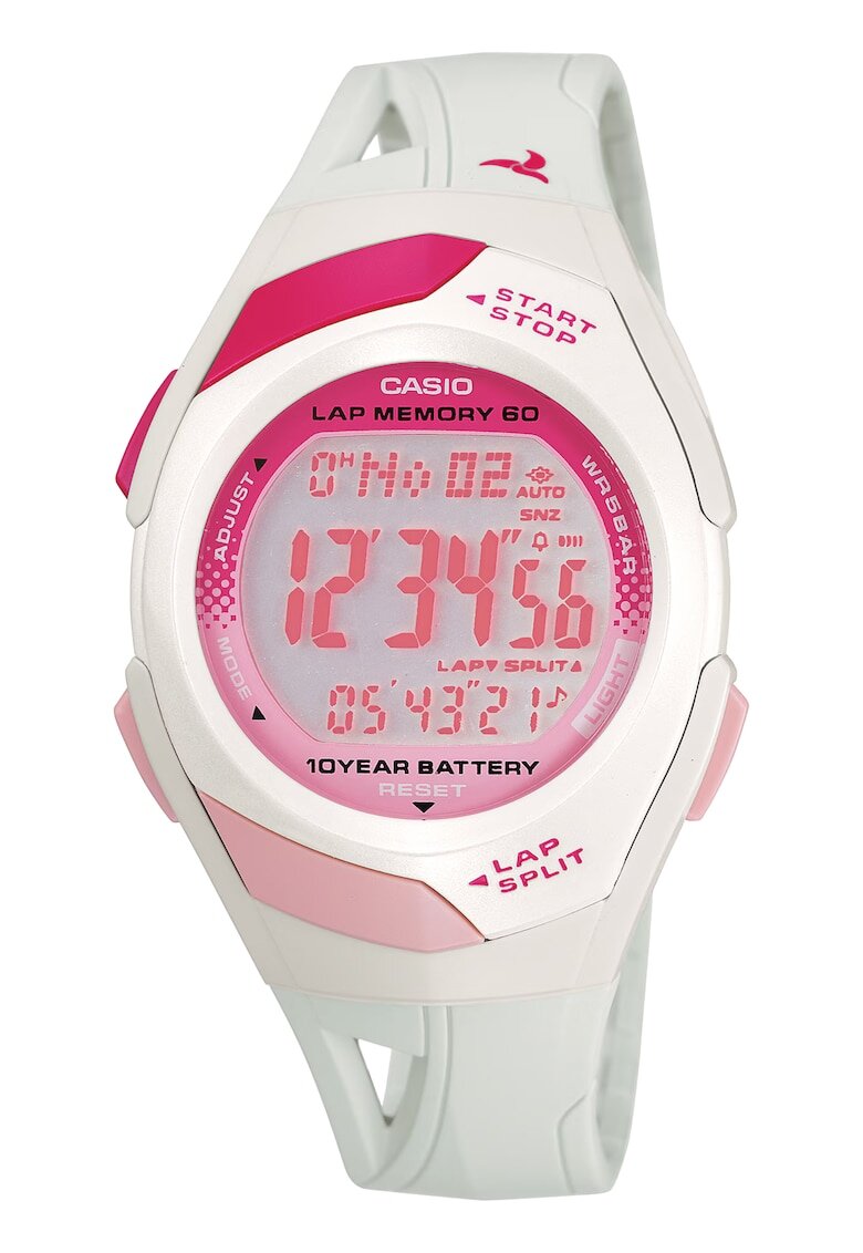 Casio Часовник Timeless Collection Unisex STR-300-7EG - цифров - бял - кварцов - 50м водоустойчив - 30g