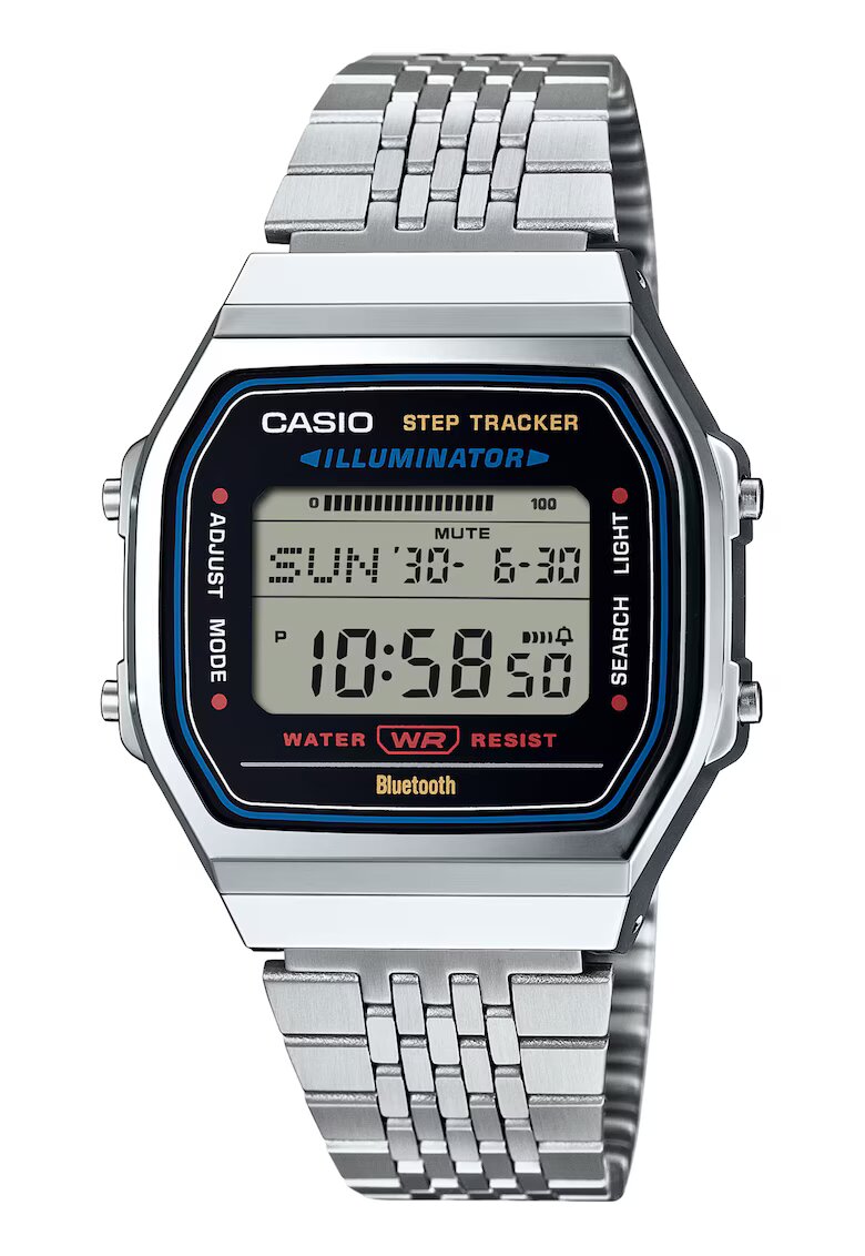 Casio Часовник Unisex ABL-100WE-1AEF - цифров дисплей - водоустойчив - сребрист - 41.6x37.9x8.2cm