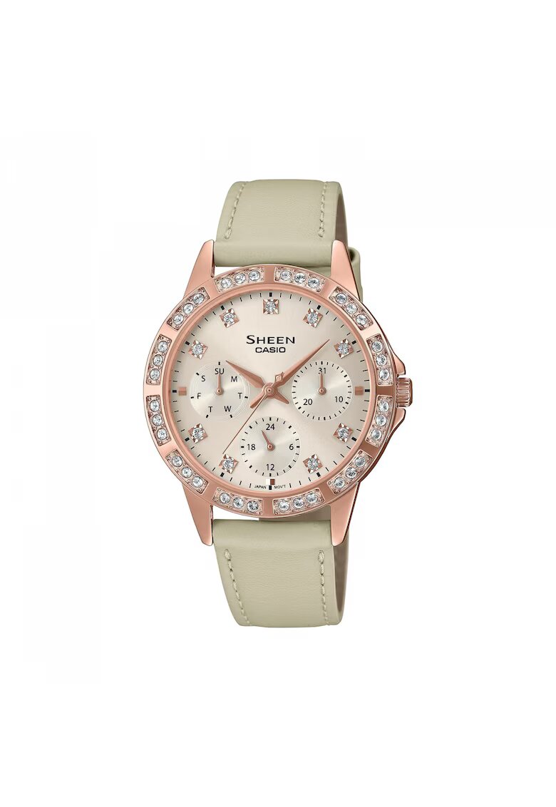 Casio Дамски Часовник - Sheen - Класически SHE SHE4539SM2A 896822160 - Бежов