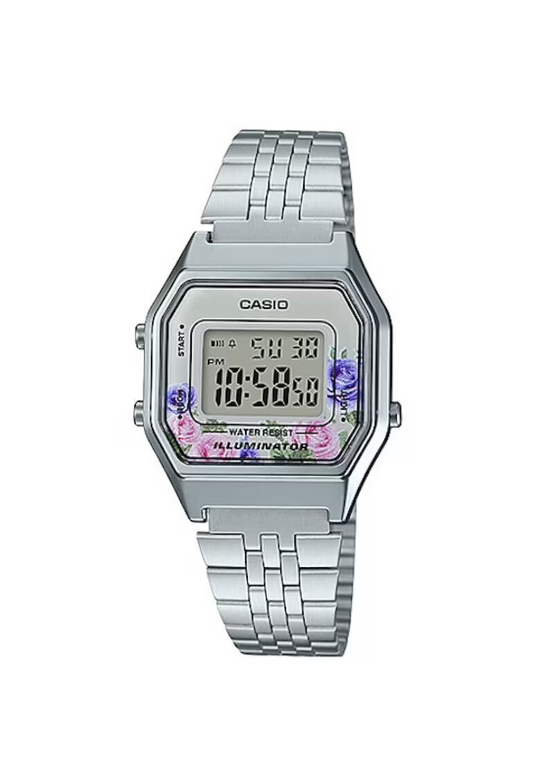 Casio Дамски часовник Vintage ICONIC - Дигитален 1047729784 - Сребърен