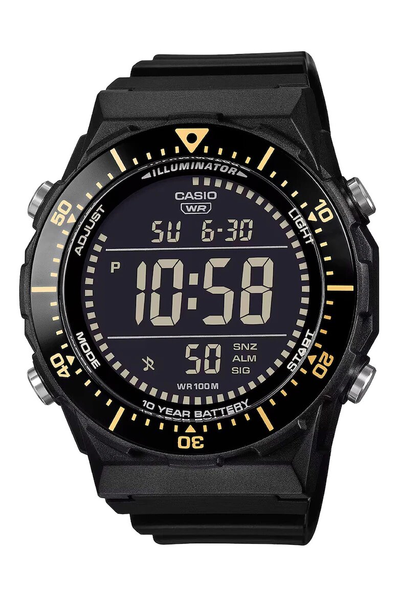Casio Дигитален часовник от смола Черен