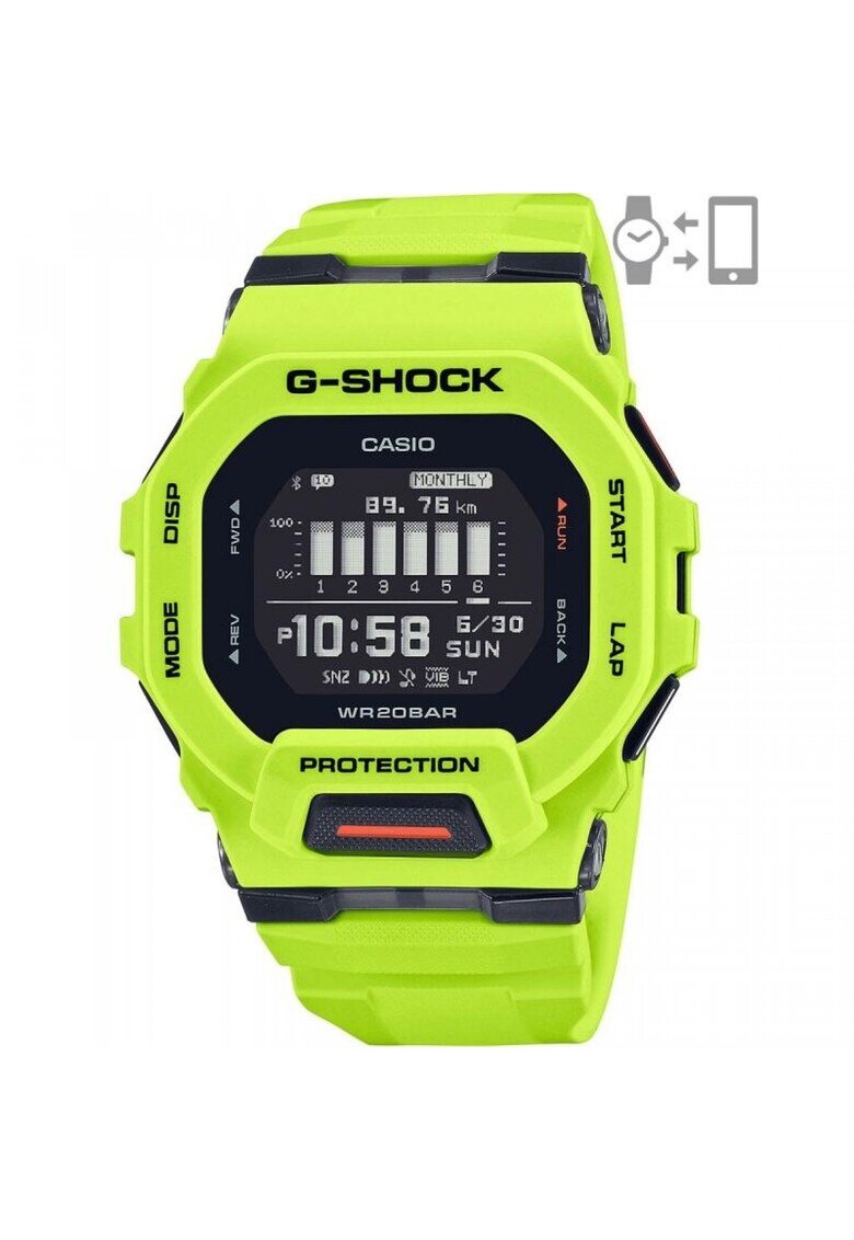 Casio G-Shock Мъжки часовник G-Squad Bluetooth GBD-200-9ER - Дигитален