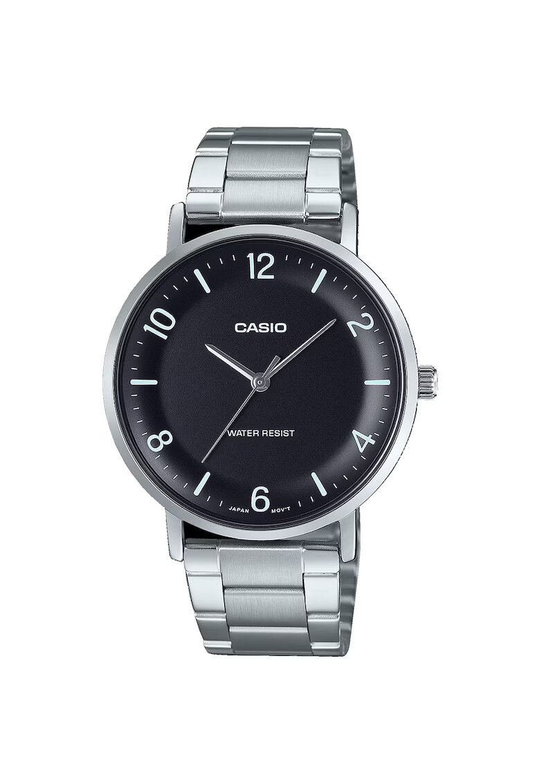 Casio Мъжки аналогов часовник MTP-VT03D-1B - сребрист
