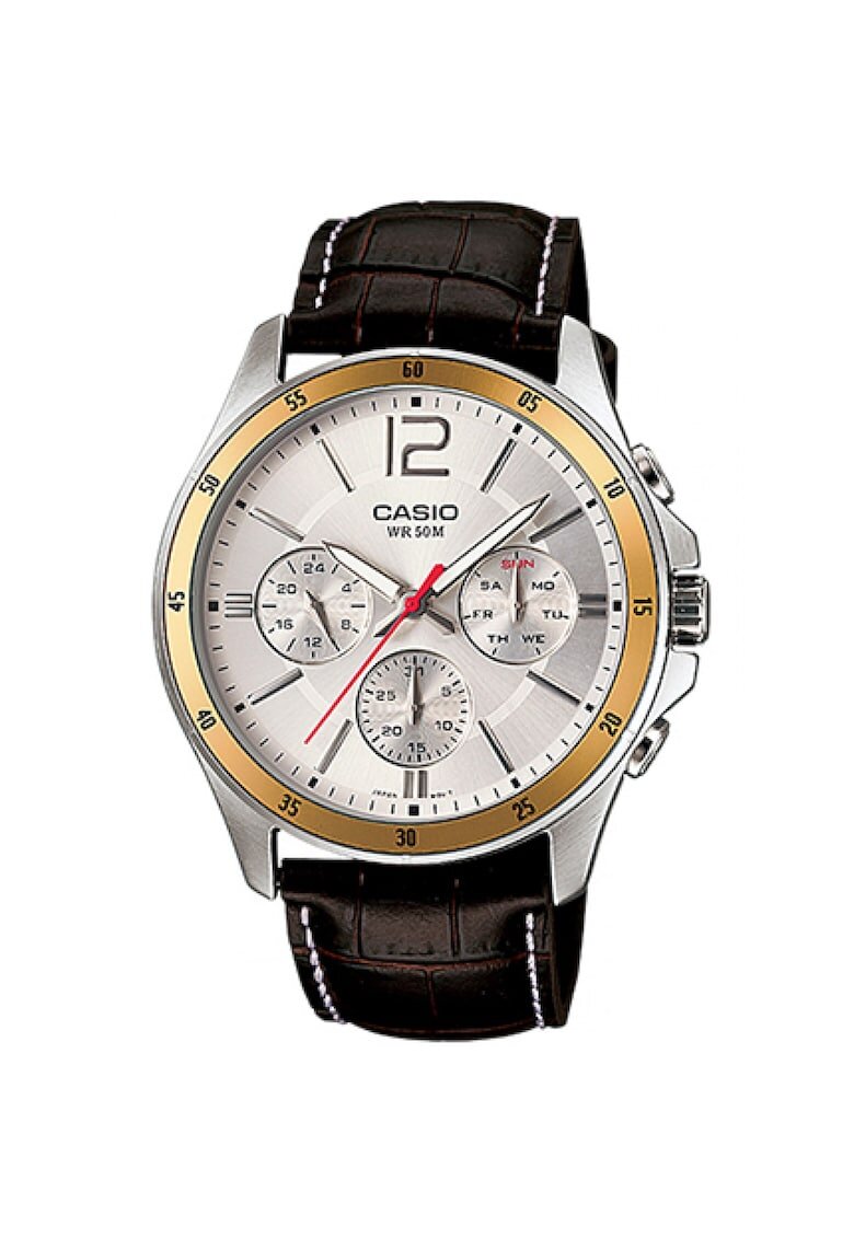 Casio Мъжки часовник Enticer MTP-1314D-2A - Сребро