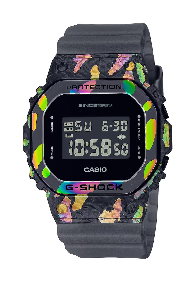 Casio Мъжки часовник - Каучук - Многоцветен