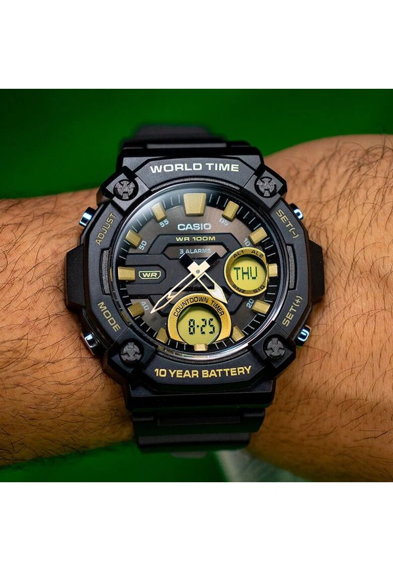 Casio Мъжки часовник - Колекция AEQ 792249223 - Черен