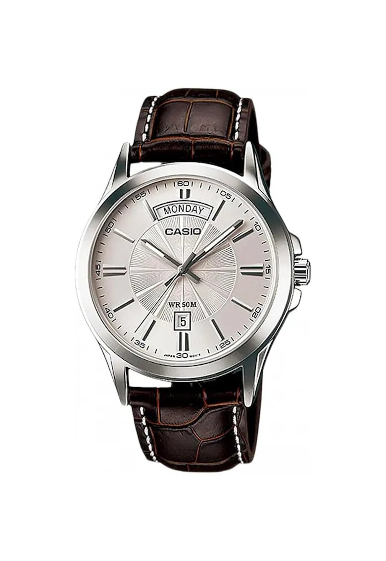 Casio Мъжки часовник колекция MTP-13 - MTP-1381L-1A - Кафяв