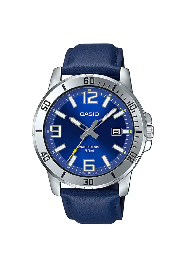 Casio Мъжки часовник - Колекция MTP-VD MTP-VD01BL-2B - Сребрист