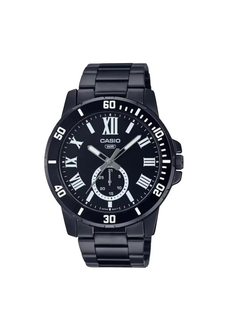 Casio Мъжки часовник - Колекция MTP-VD MTP-VD200B-1B - Черен