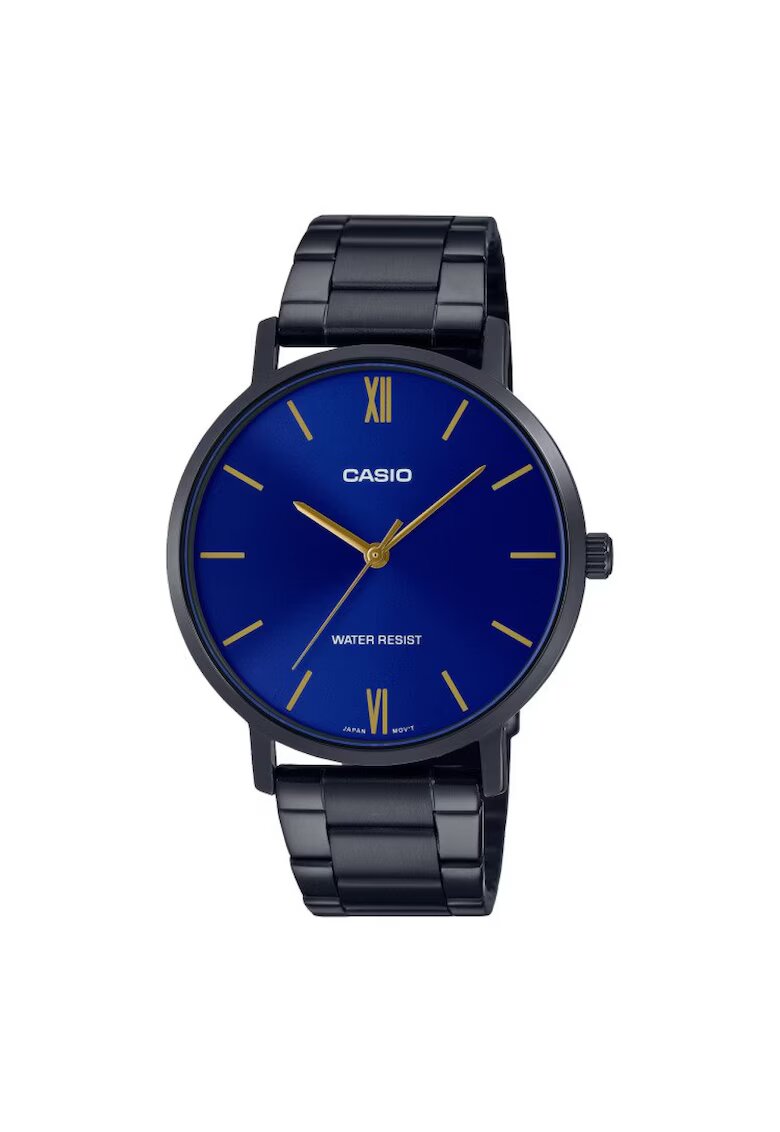 Casio Мъжки часовник - Колекция MTP-VT MTP-VT01G-1B - Черен