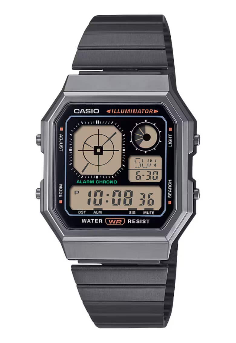 Casio Мъжки часовник Vintage A130WEGG-1AEF - черен - кварцов - водоустойчив до 30 м