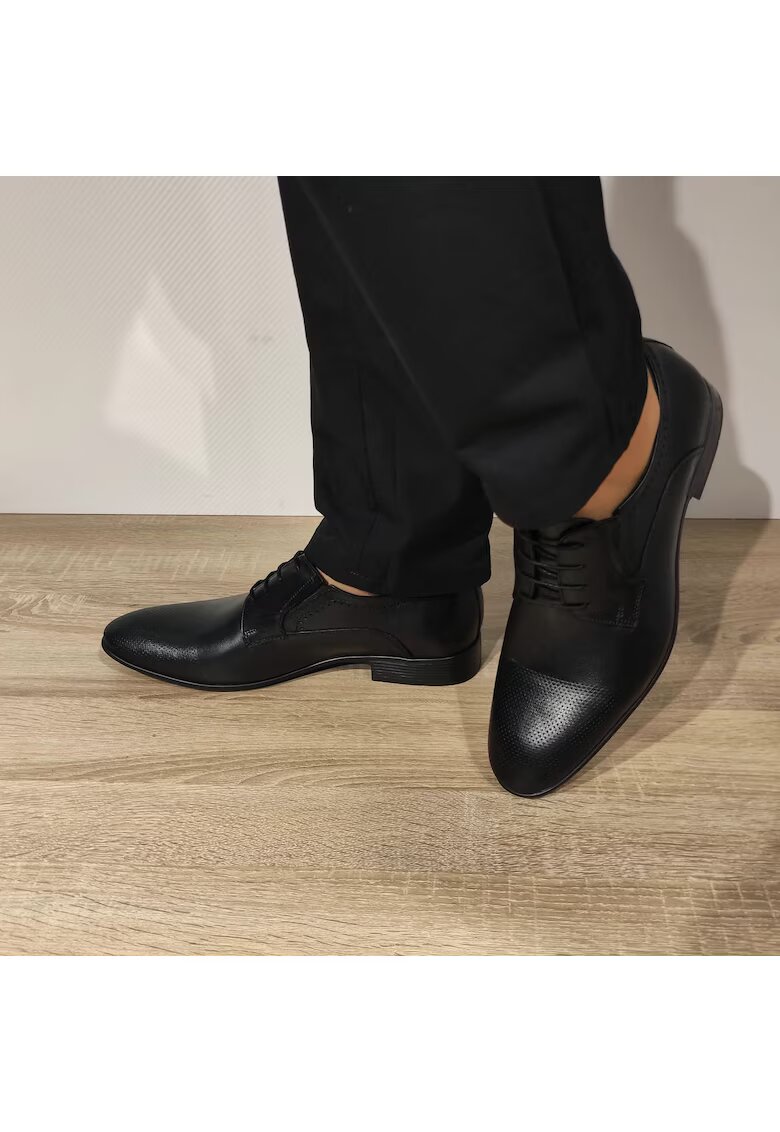 Catali Мъжки елегантни обувки 530Crp Black - черни