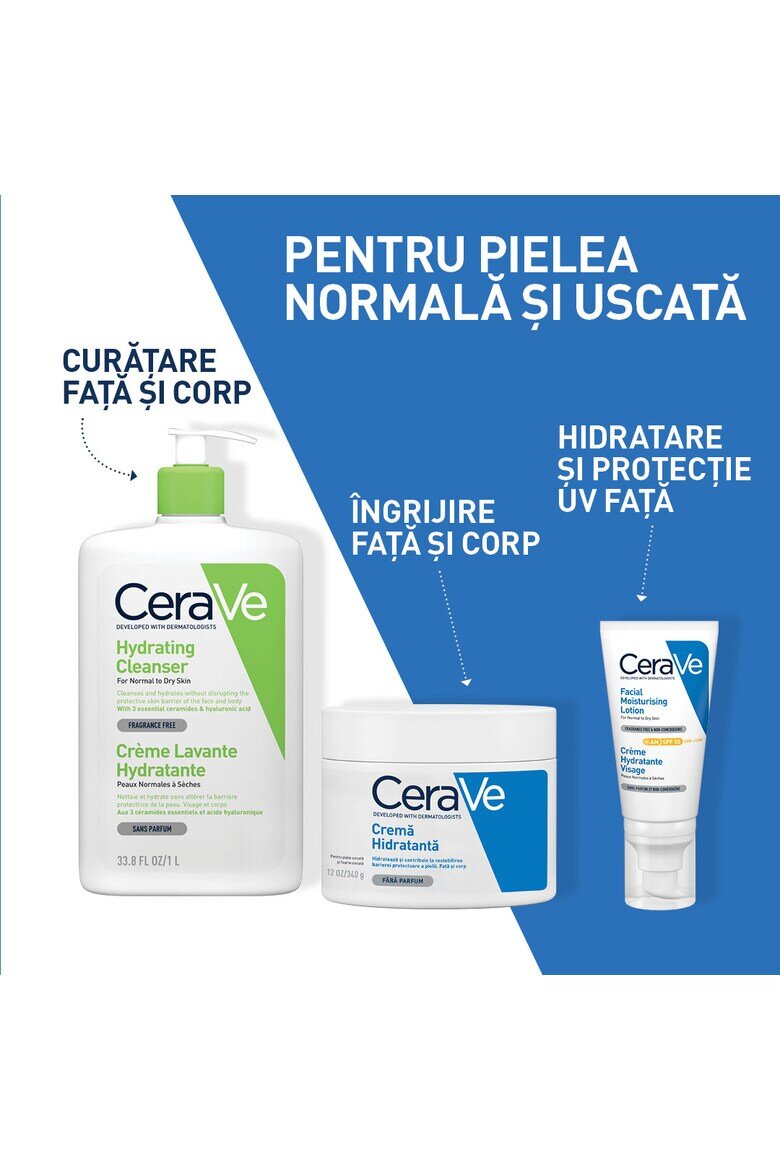 CeraVe хидратиращ измиващ гел за нормална суха кожа 1000 мл