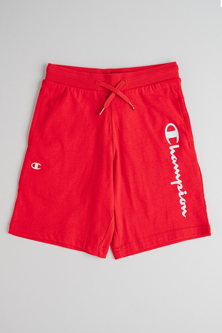 Champion Къс панталон с лого Червен
