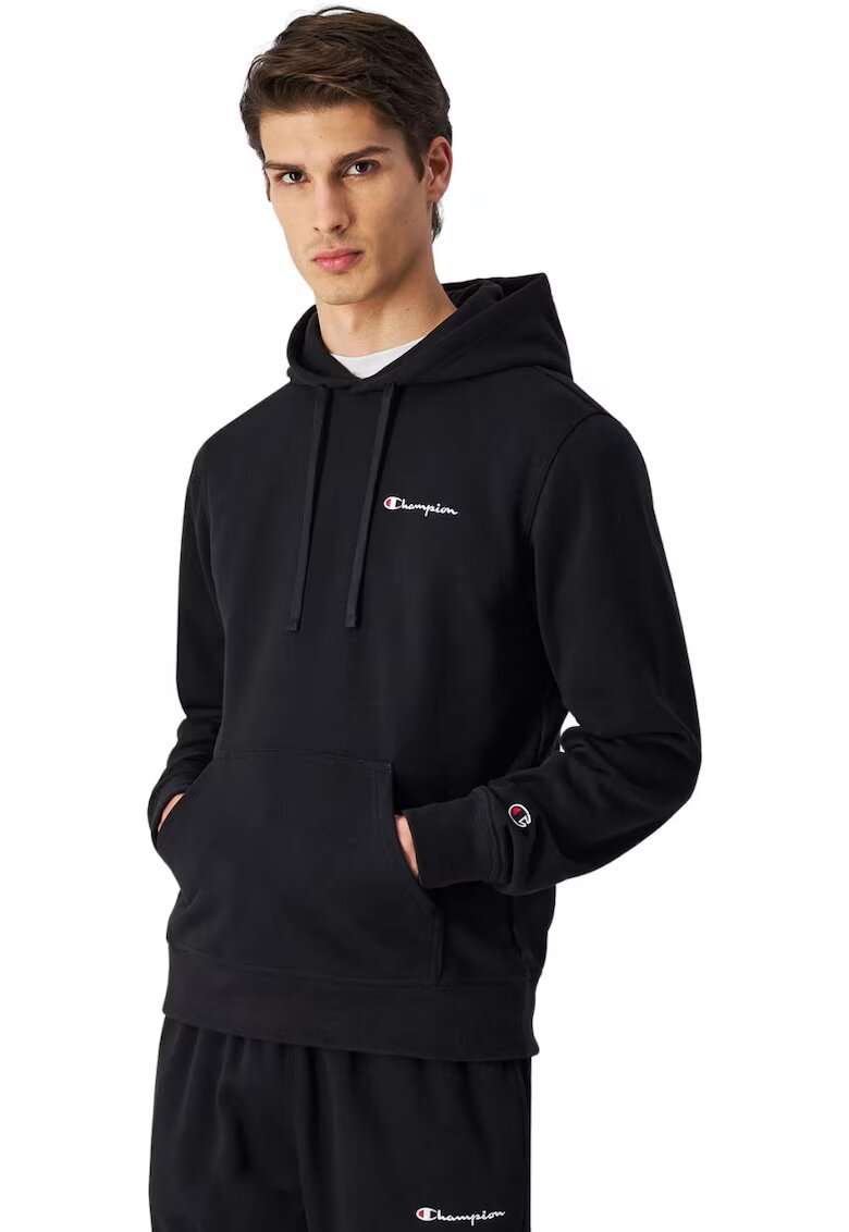 Champion Мъжки суитшърт - slim fit - вградена качулка - памук