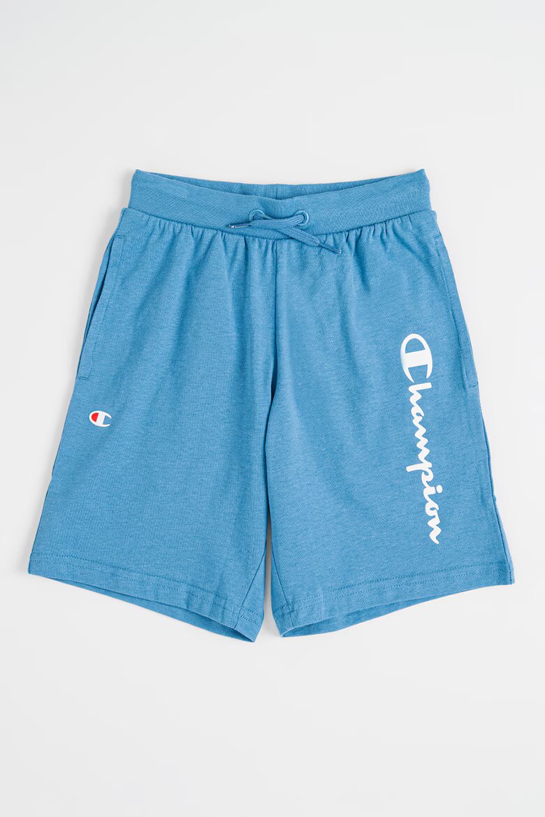 Champion Спортни бермуди с лого Прашно синьо