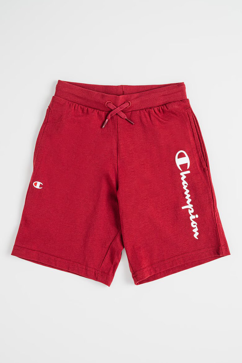 Champion Спортни бермуди с лого Тъмночервен