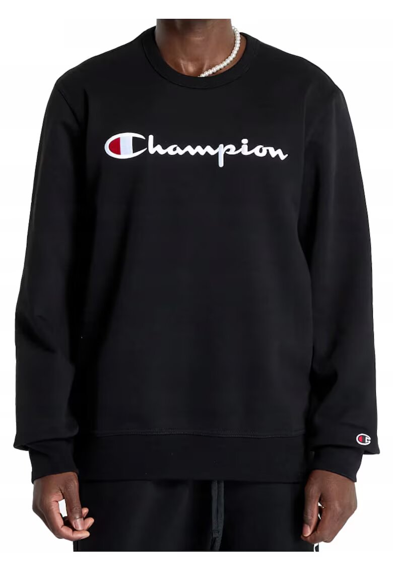 Champion Суичър с кръгло деколте - Черен