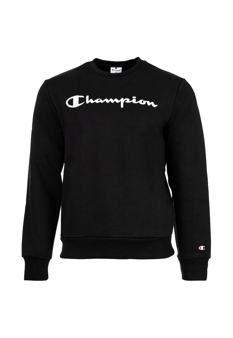 Champion Суитшърт с лого на гърдите - Черен