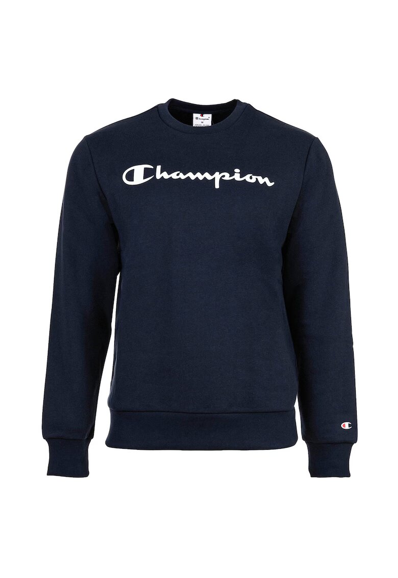 Champion Суитшърт с лого на гърдите - Тъмносин