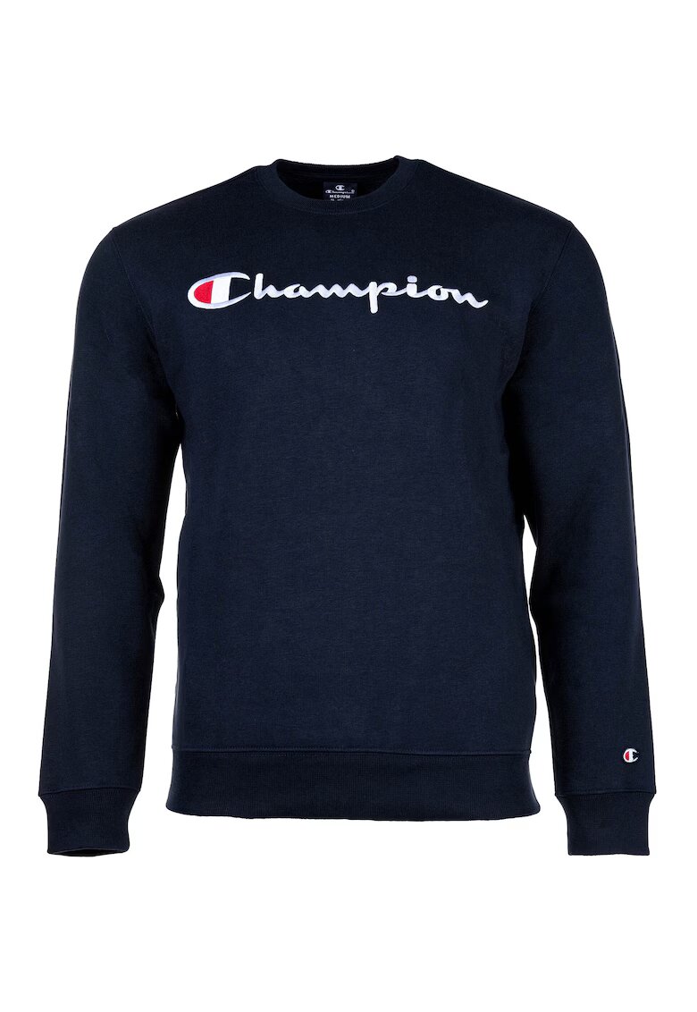 Champion Суитшърт с памук с овално деколте - Тъмносин