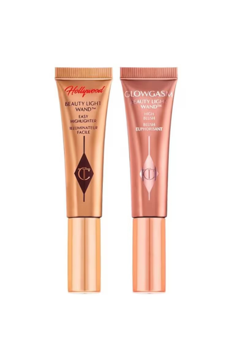 charlotte tilbury Комплект хайлайтър & Руж Hollywood Super Star Glow Kit Beauty Light Wand 2 x 5 ml