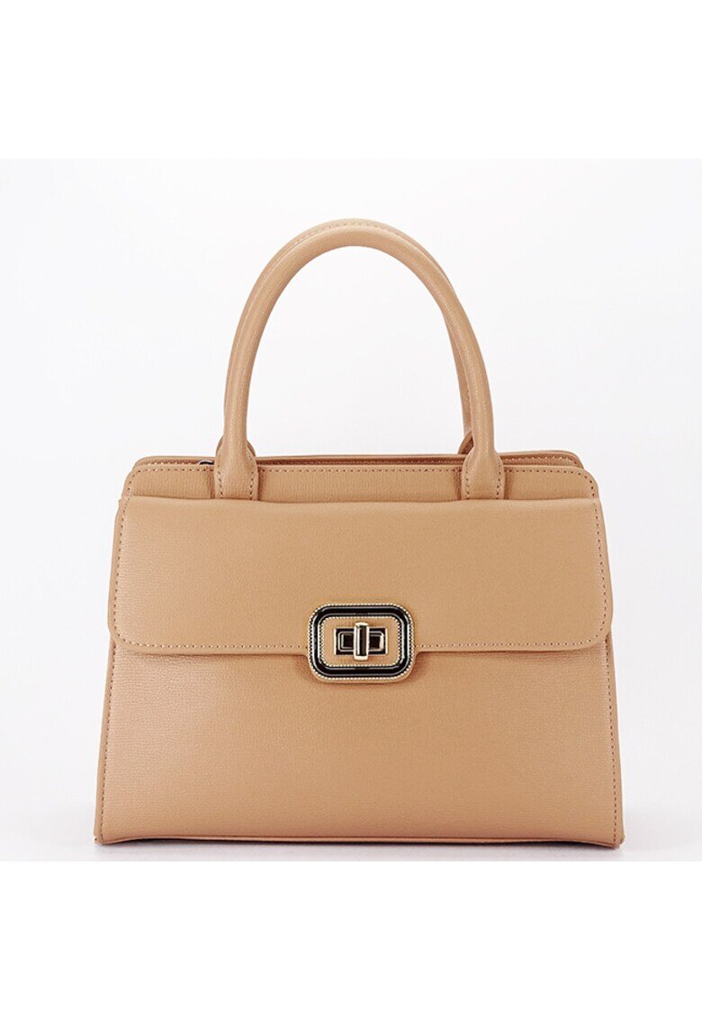 Chrisbella Дамска чанта с портфейл Camel Premium - CB2425-2 13 17116 - Светлокафяв
