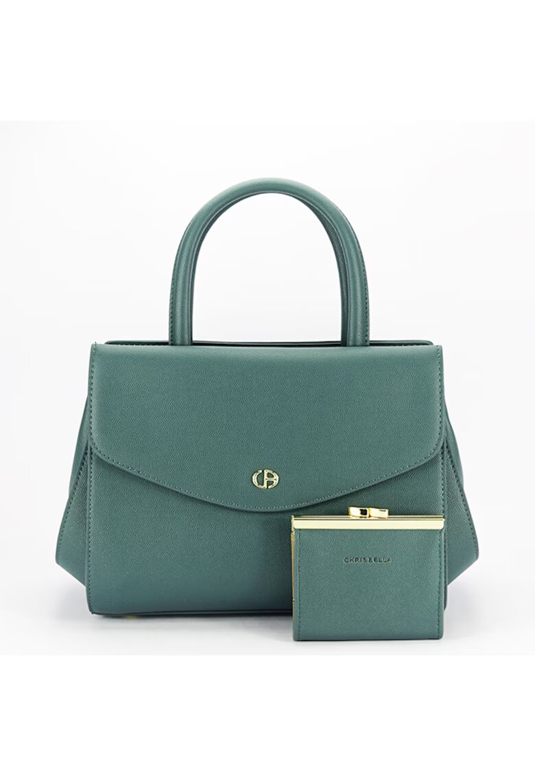 Chrisbella Премиум чанта с портфейл B-CB2427-2 M6 - - 21x26x14