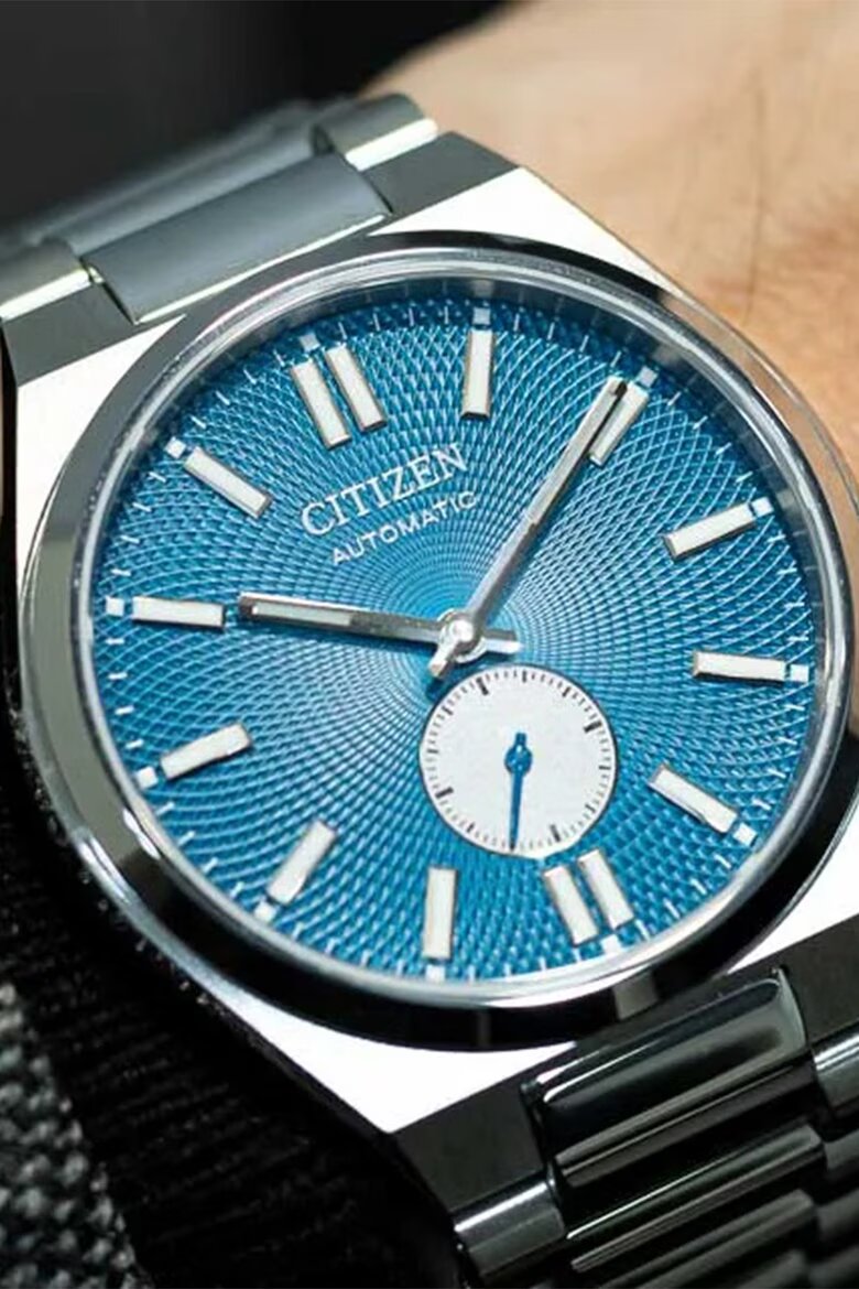 Citizen Автоматичен часовник с верижка от неръждаема стомана Сребрист