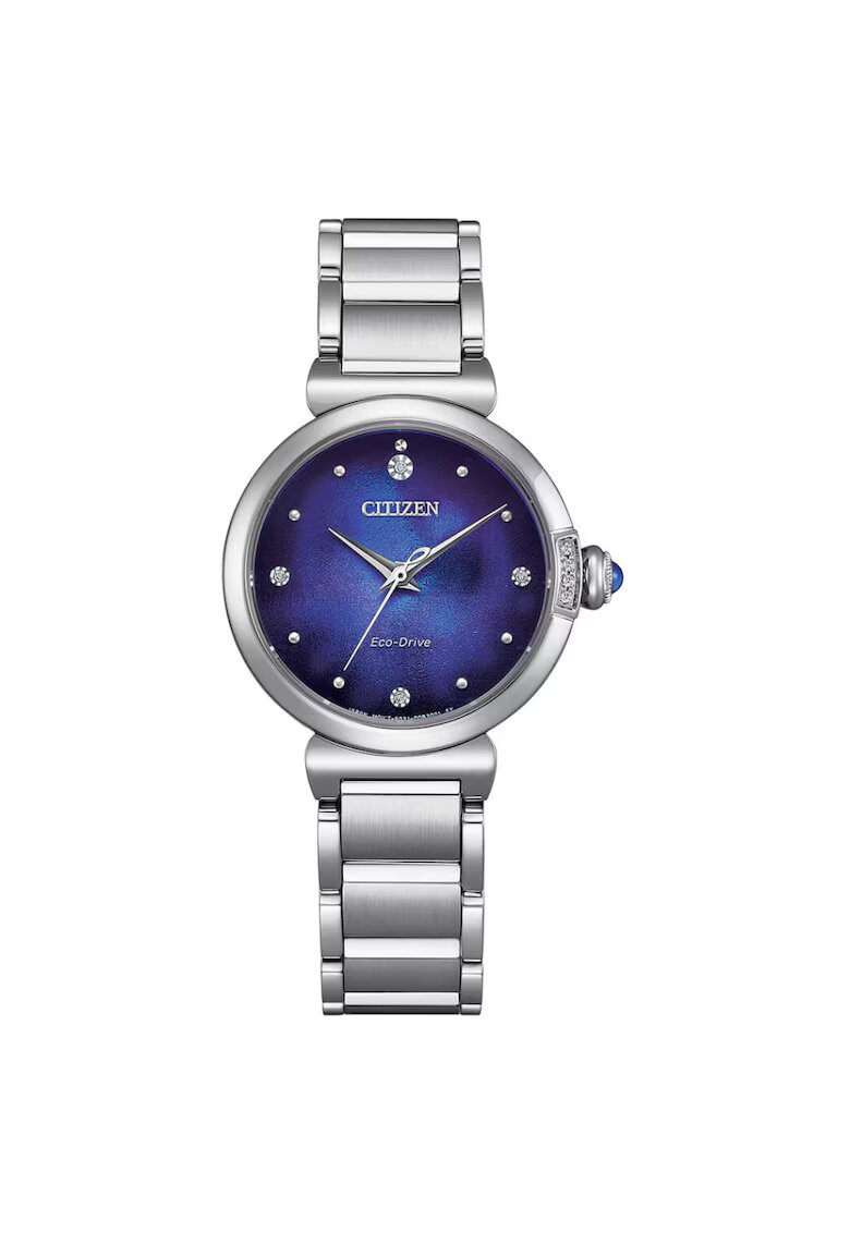Citizen Дамски часовник EM1060-87L - лимитирана серия - верижка от неръждаема стомана - соларен механизъм - син циферблат - 29x8мм