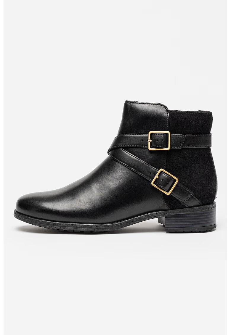 Clarks Боти Havisham от кожа и велур