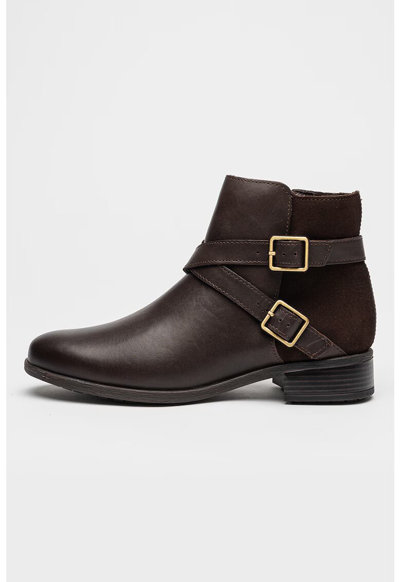 Clarks Боти Havisham от кожа и велур