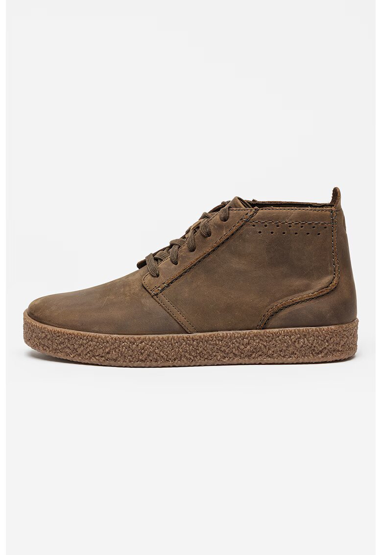 Clarks Боти Streethill от набук - Каки/Карамел