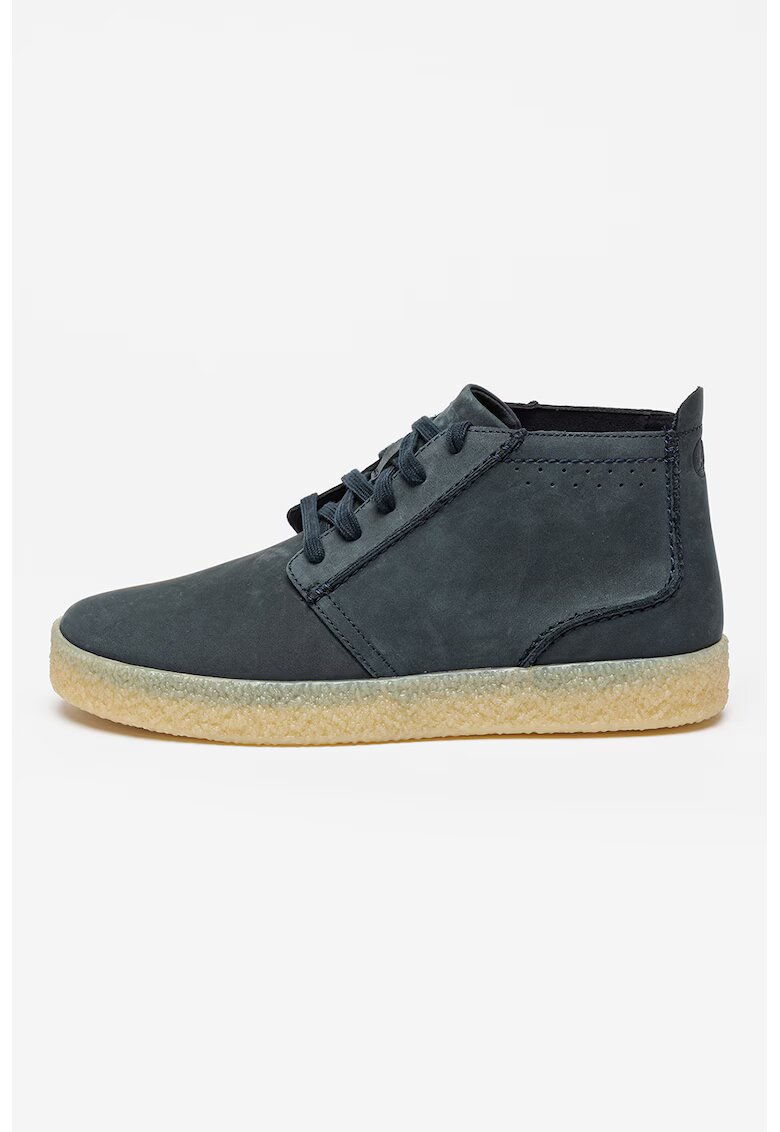 Clarks Боти Streethill от набук - Карамел/Тъмносин