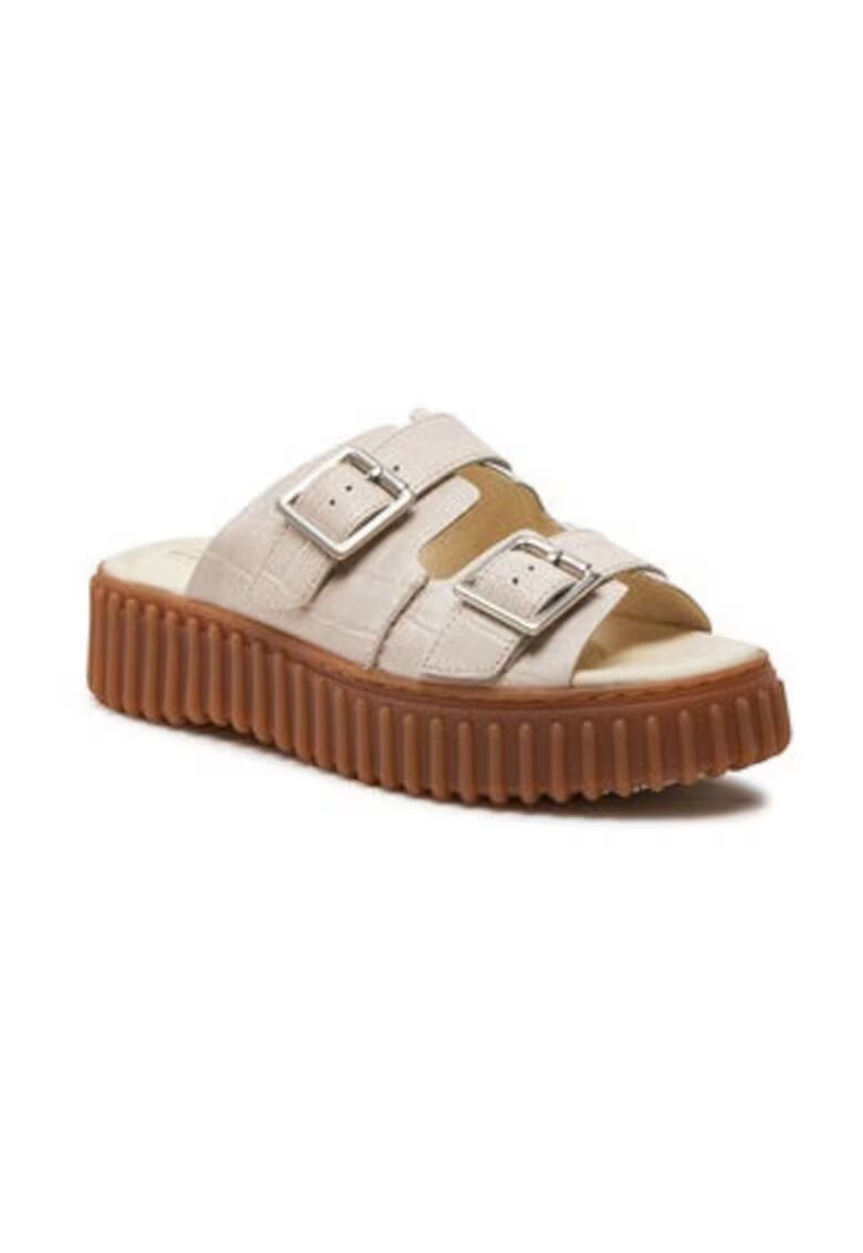 Clarks Дамски чехли 303500801 - Естествена кожа -