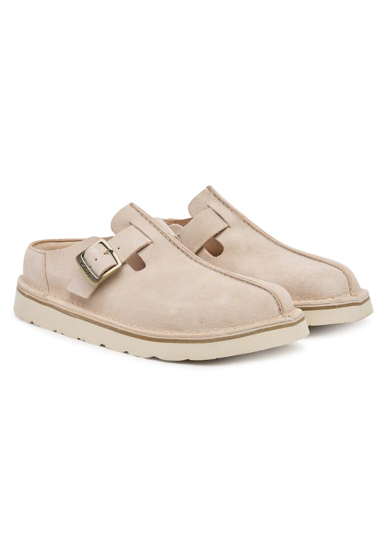 Clarks Дамски чехли Sand Suede Solsbury Mule - естествена кожа - цвят