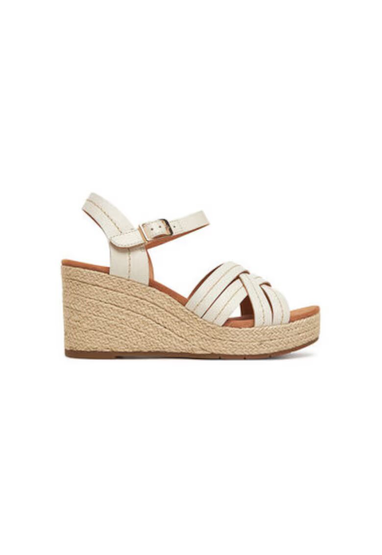 Clarks Дамски еспадрили 26181464 - Естествена кожа - Екрю