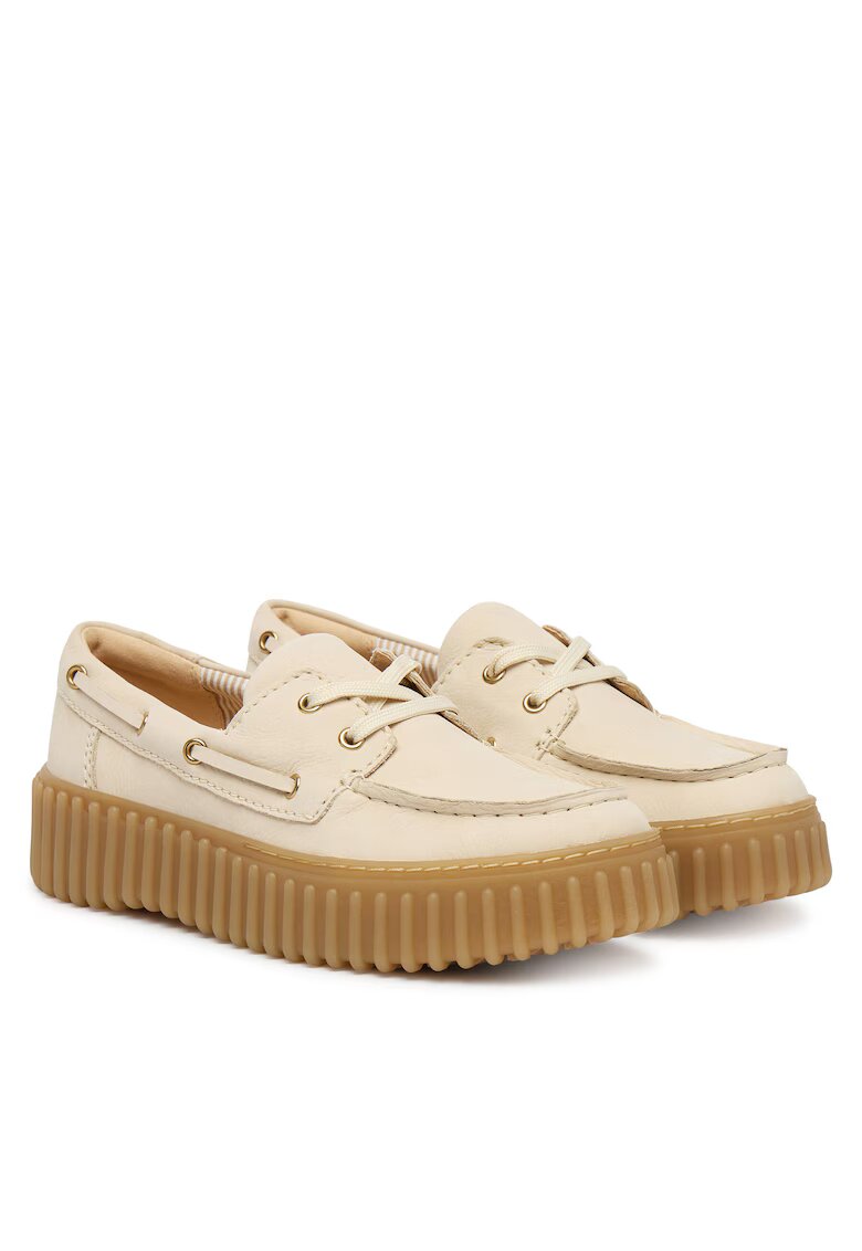 Clarks Дамски мокасини - естествена кожа - бежови