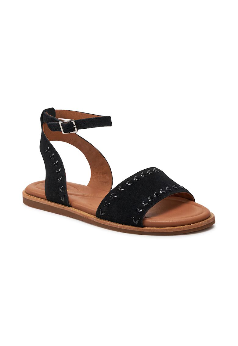 Clarks Дамски сандали - 00610 - Черни - Естествена кожа