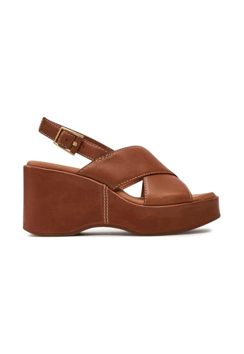 Clarks Дамски сандали - 303500 - Естествена кожа - Кафяви
