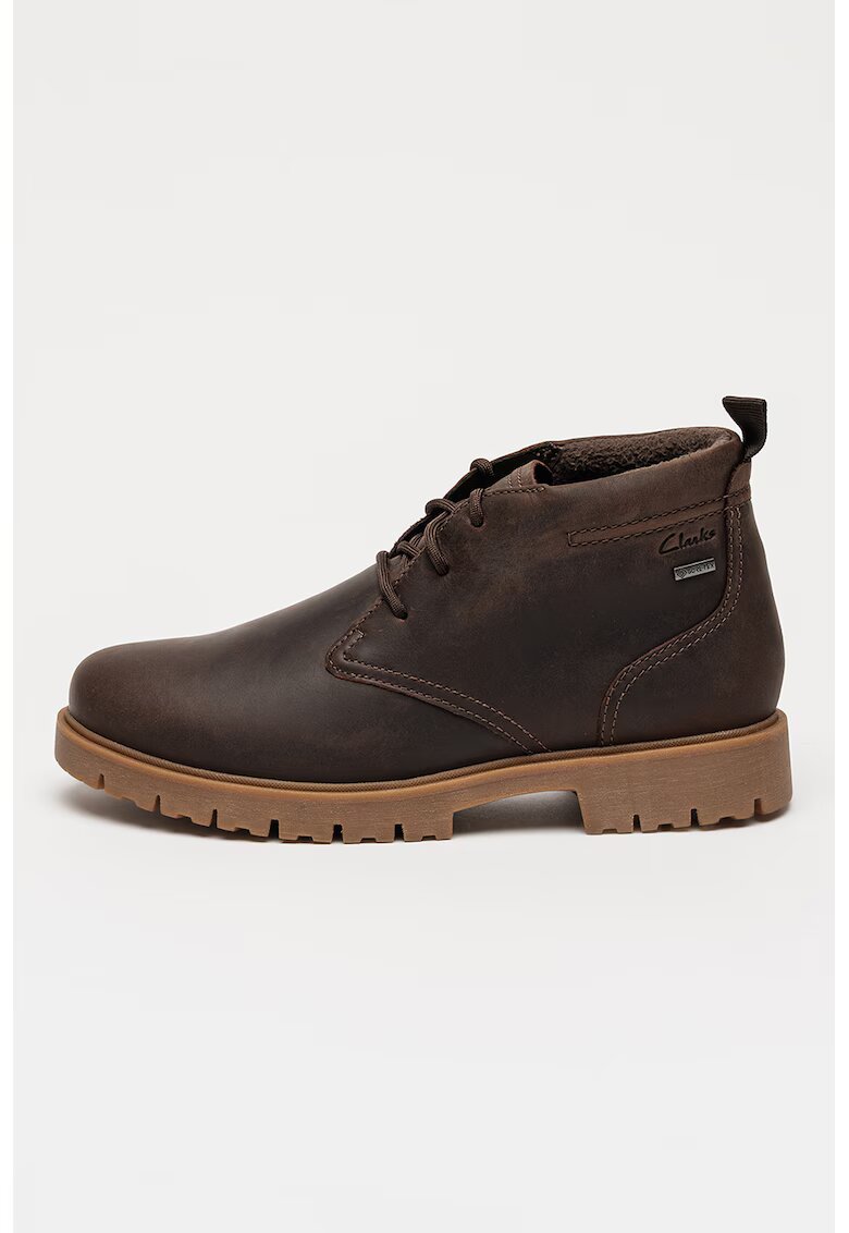 Clarks Кожени боти Berhill с Gore-Tex