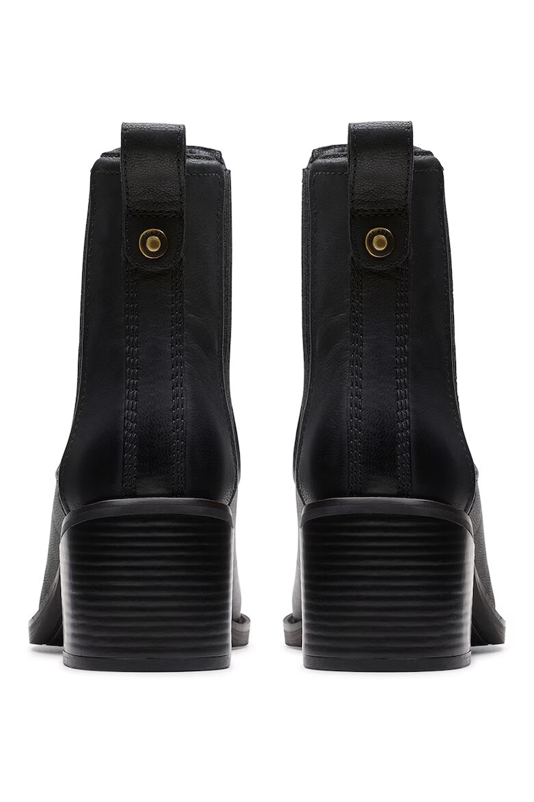 Clarks Кожени боти Chamberly Chelsea Черен