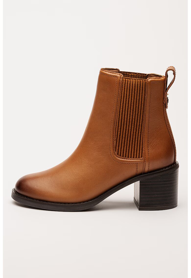 Clarks Кожени боти Chamberly Chelsea - Камел
